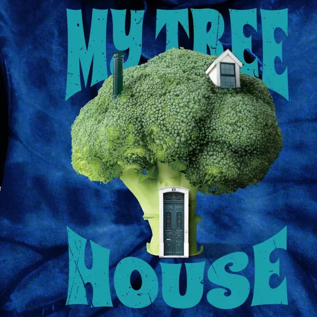 My Broccoli Tree House Funny Tie Dye Hoodie