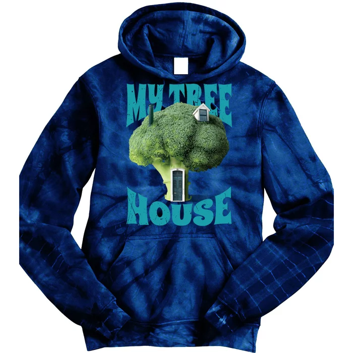 My Broccoli Tree House Funny Tie Dye Hoodie