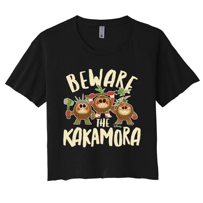 Moana Beware The Kakamora Women's Crop Top Tee