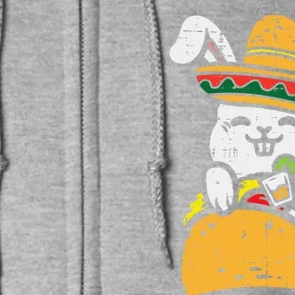 Mexican Bunny Taco Animal Party Fiesta Cinco De Mayo Full Zip Hoodie