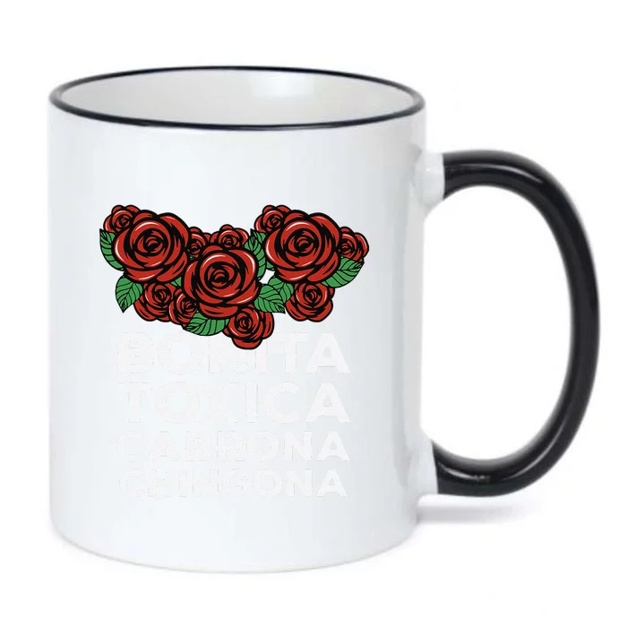 Mexicana Bonita Toxica Viva La Bonita Toxica Pero Chingona Black Color Changing Mug