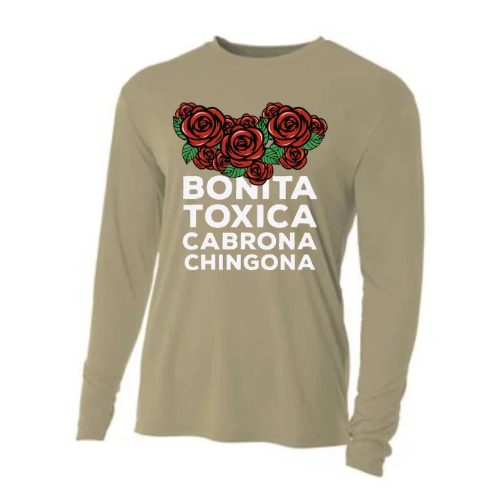 Mexicana Bonita Toxica Viva La Bonita Toxica Pero Chingona Cooling Performance Long Sleeve Crew