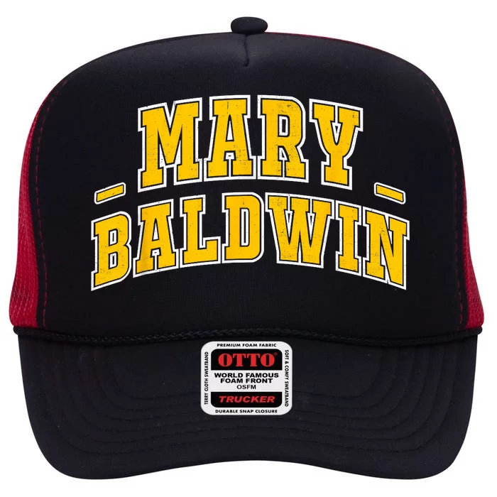 Mary Baldwin University Alumni Apparel Gift High Crown Mesh Trucker Hat