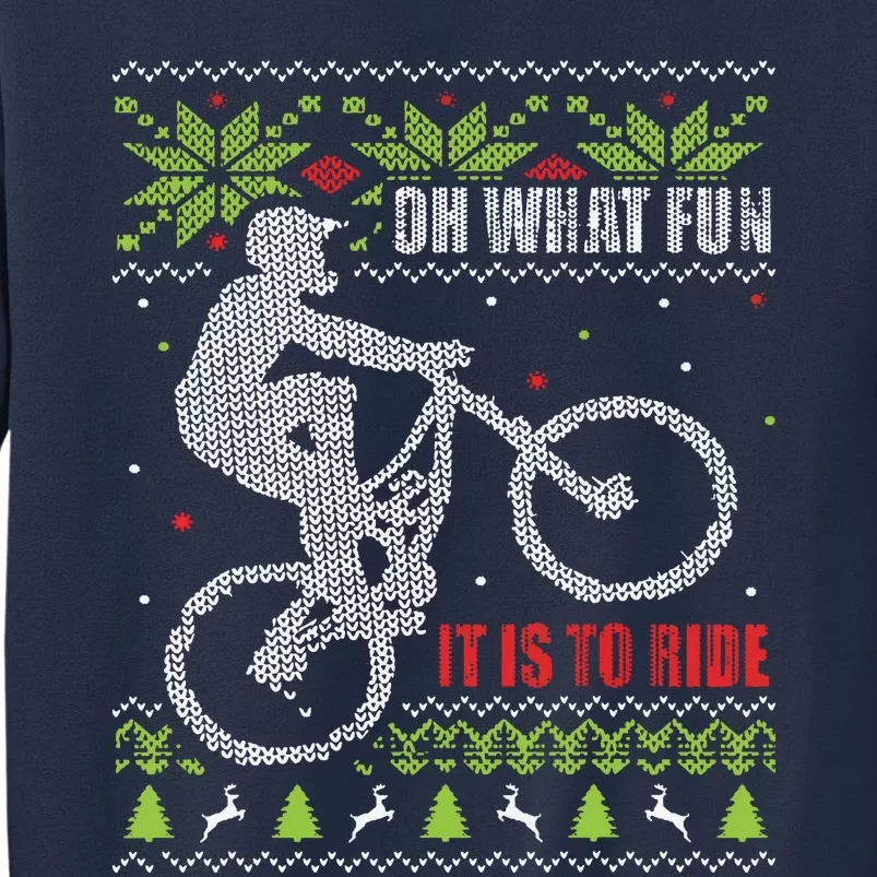 Mountain Bike Ugly Christmas Mountain Biking Sweatshirt