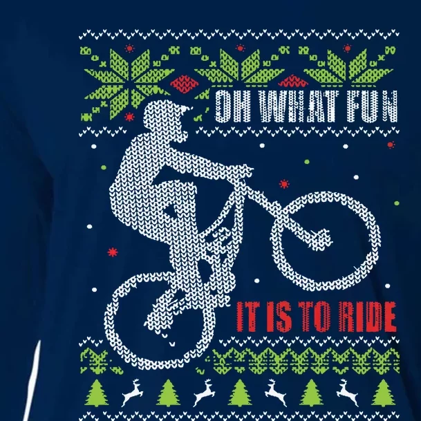 Mountain Bike Ugly Christmas Mountain Biking Cooling Performance Long Sleeve Crew