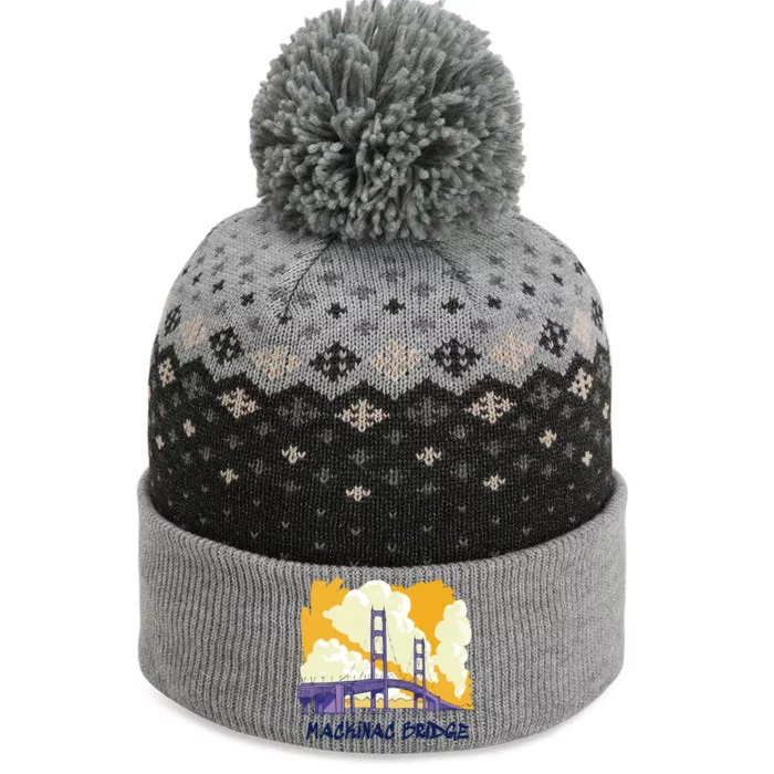 Mackinac Bridge US Travel The Baniff Cuffed Pom Beanie