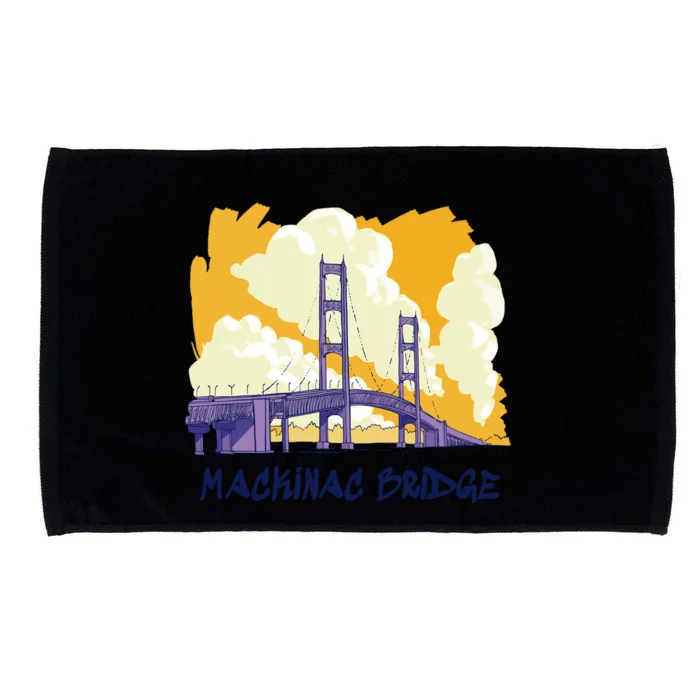 Mackinac Bridge US Travel Microfiber Hand Towel