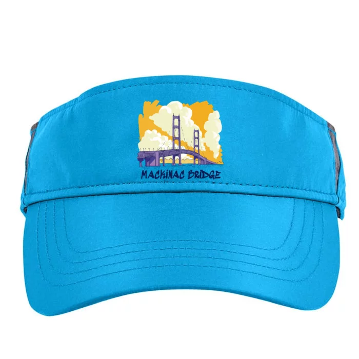 Mackinac Bridge US Travel Adult Drive Performance Visor