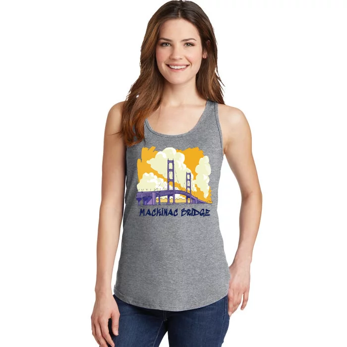 Mackinac Bridge US Travel Ladies Essential Tank