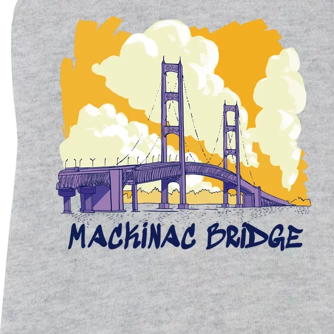 Mackinac Bridge US Travel Women's Racerback Tank