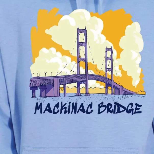 Mackinac Bridge US Travel Unisex Surf Hoodie