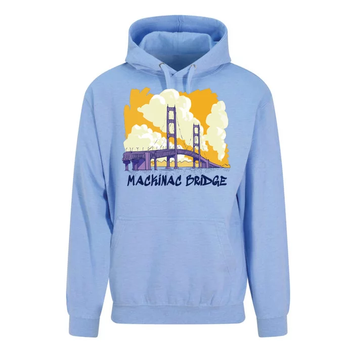 Mackinac Bridge US Travel Unisex Surf Hoodie