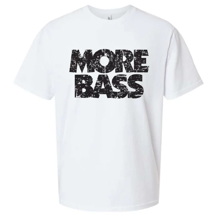 More Bass Vintage Black Bassist Bass Players Sueded Cloud Jersey T-Shirt