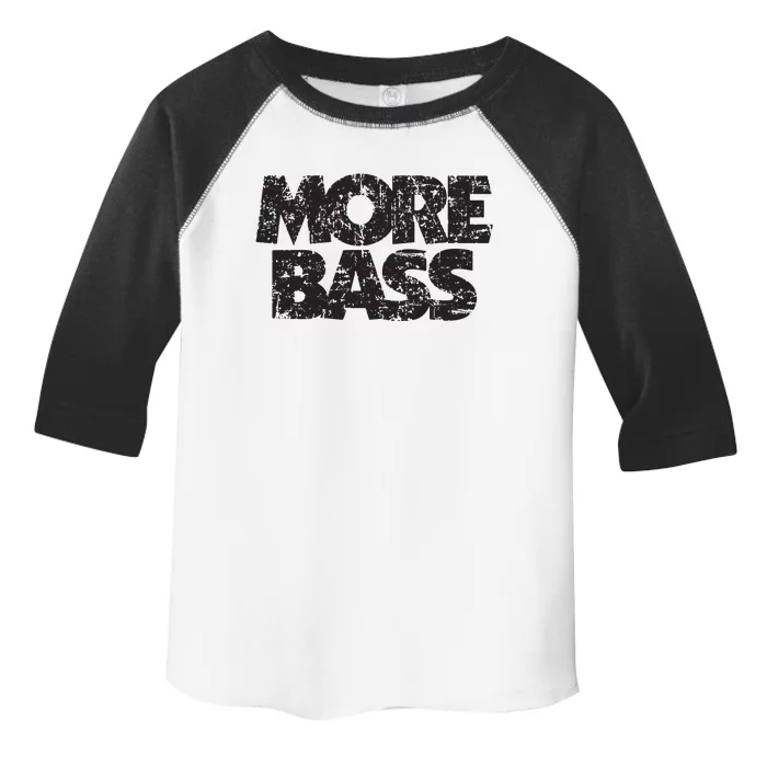 More Bass Vintage Black Bassist Bass Players Toddler Fine Jersey T-Shirt