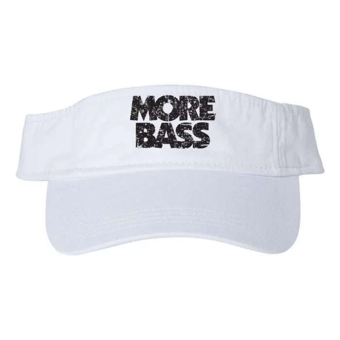 More Bass Vintage Black Bassist Bass Players Valucap Bio-Washed Visor