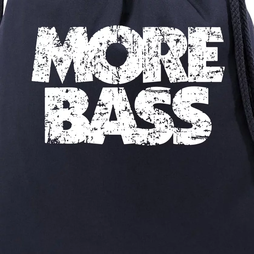 More Bass Vintage Bassist Bass Players Drawstring Bag