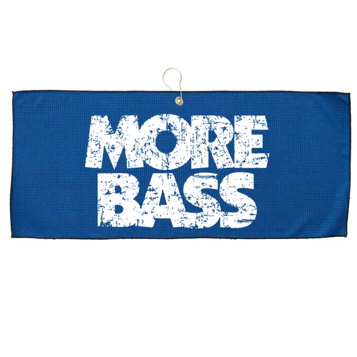 More Bass Vintage Bassist Bass Players Large Microfiber Waffle Golf Towel