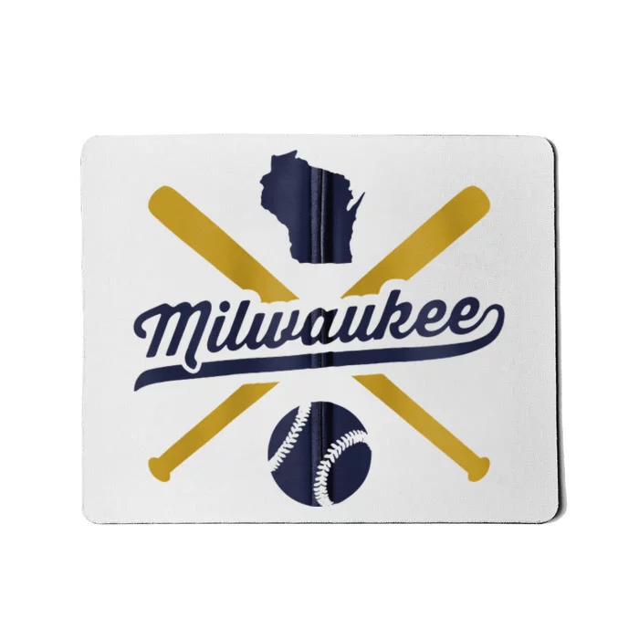 Milwaukee Baseball Vintage Wisconsin Pride Love City Mousepad