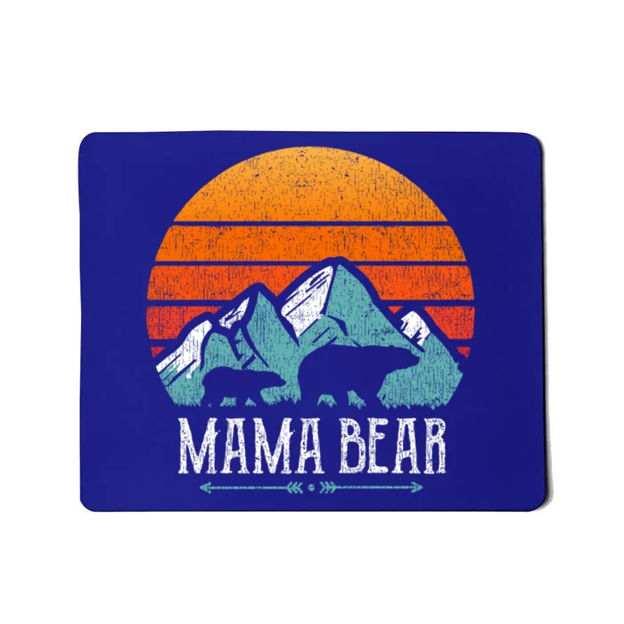 Mama Bear Vintage Mothers Day Retro Mom Funny Gift Mousepad