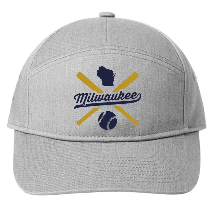 Milwaukee Baseball Vintage Wisconsin Pride 7-Panel Snapback Hat