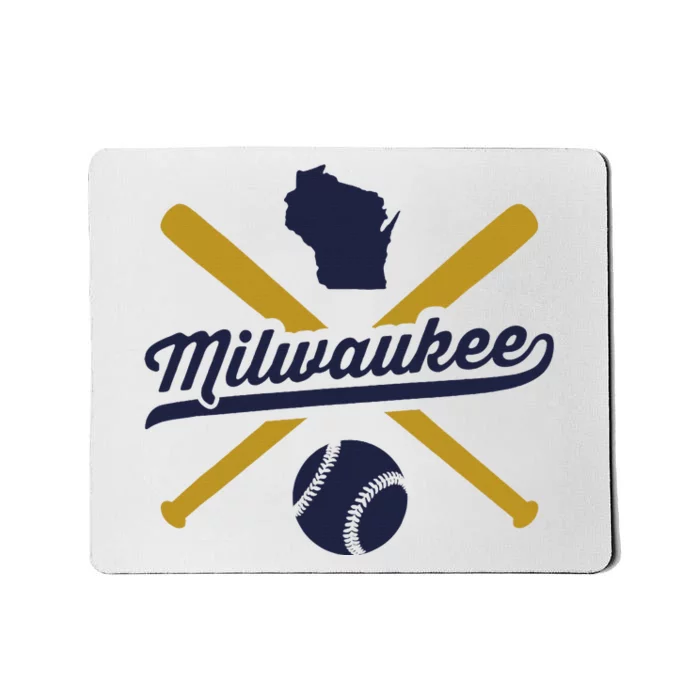 Milwaukee Baseball Vintage Wisconsin Pride Mousepad