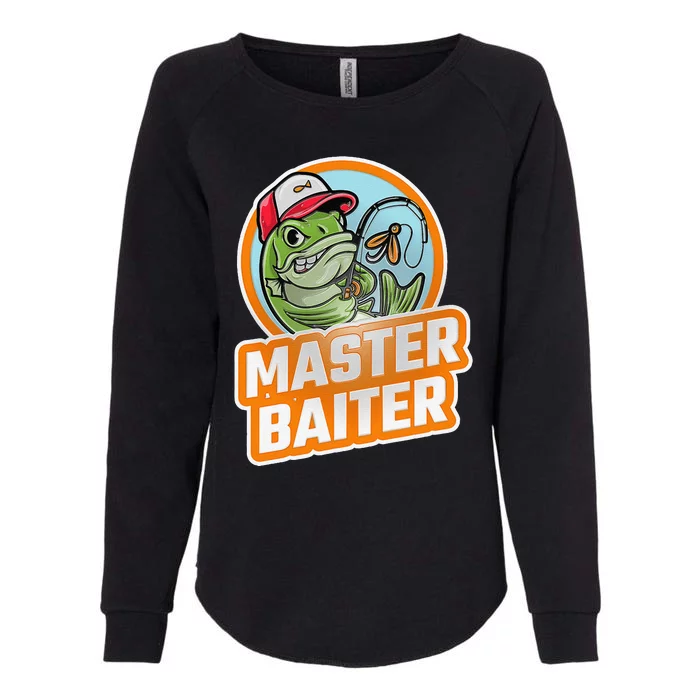 Master Baiter Vintage Bass Fishing Funny Angler Womens California Wash Sweatshirt