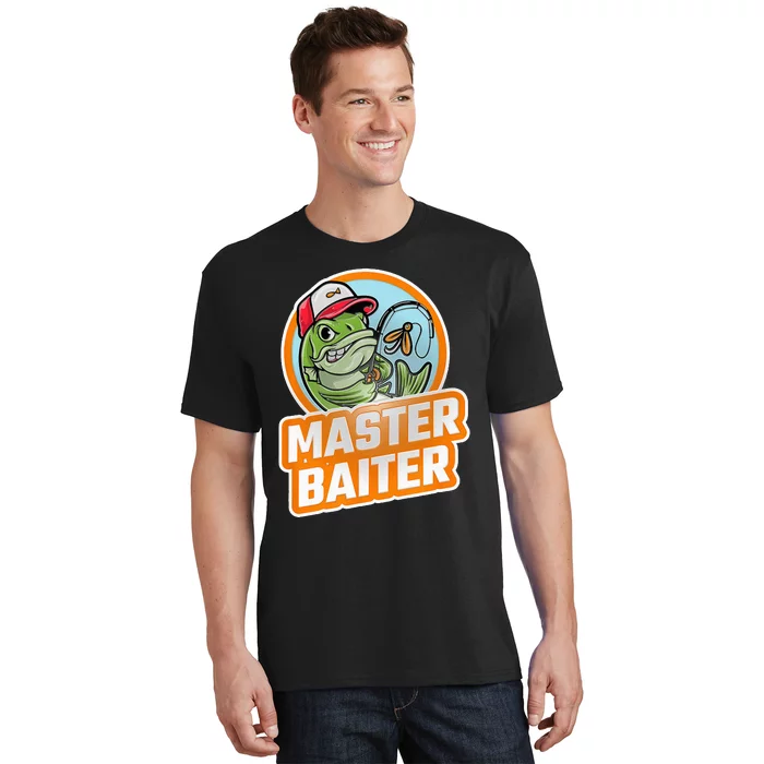 Master Baiter Vintage Bass Fishing Funny Angler T-Shirt