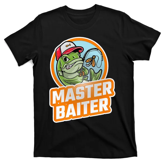 Master Baiter Vintage Bass Fishing Funny Angler T-Shirt