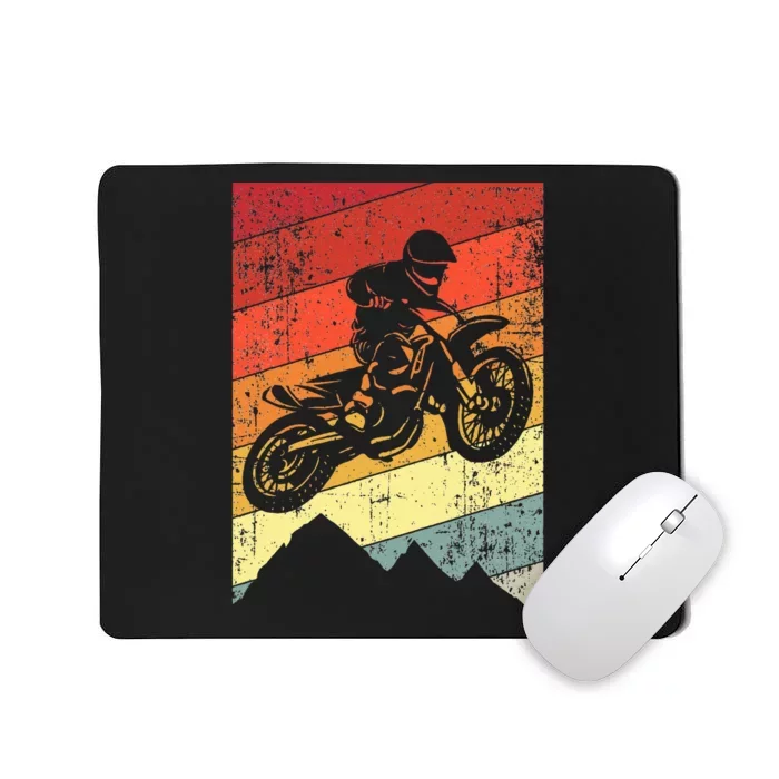 Motocross Bike Vintage Dirtbike Gift Racing Retro Mousepad