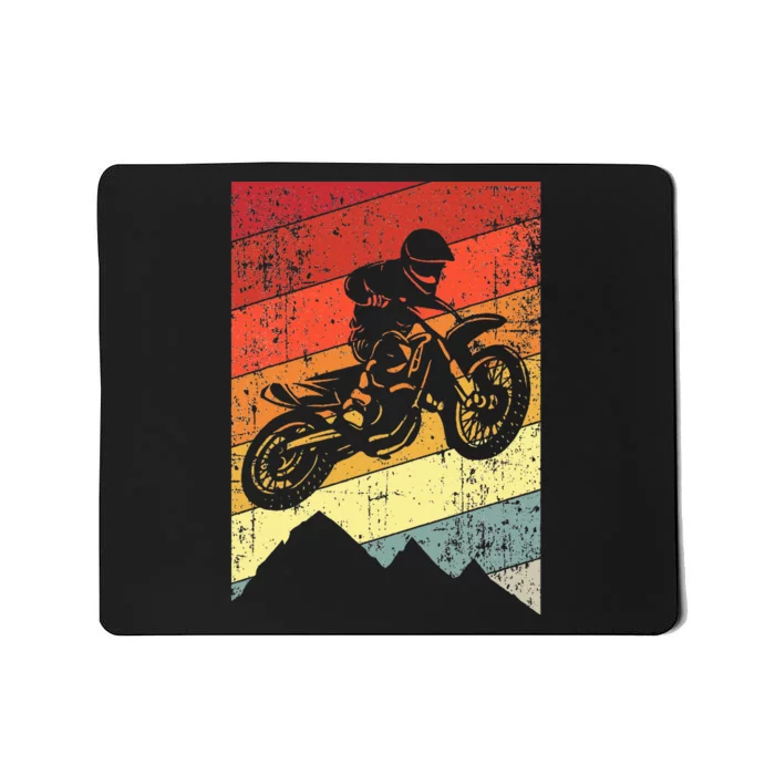 Motocross Bike Vintage Dirtbike Gift Racing Retro Mousepad