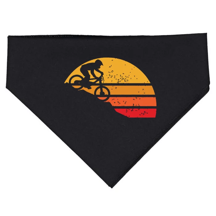 Mountain Bike Vintage MTB Downhill Biking Cycling Biker Gift USA-Made Doggie Bandana