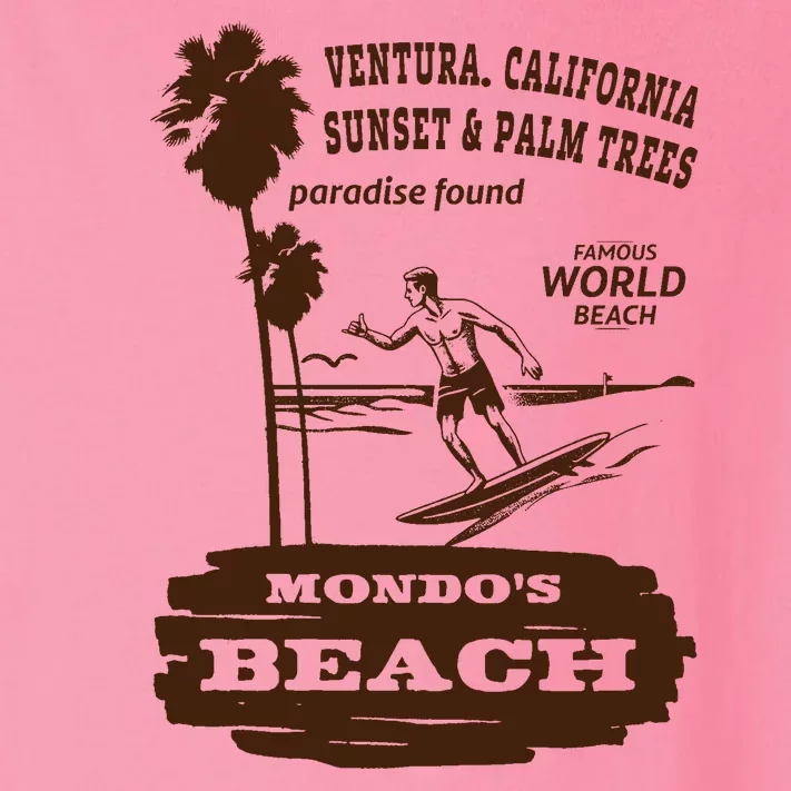 Mondos Beach Ventura Surf Lover Toddler Long Sleeve Shirt