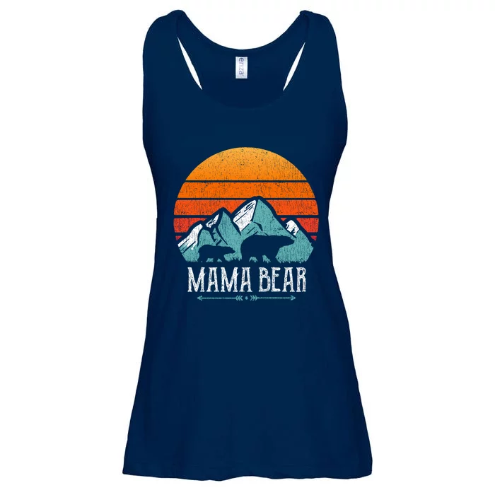 Mama Bear Vintage Mothers Day Retro Mom Ladies Essential Flowy Tank