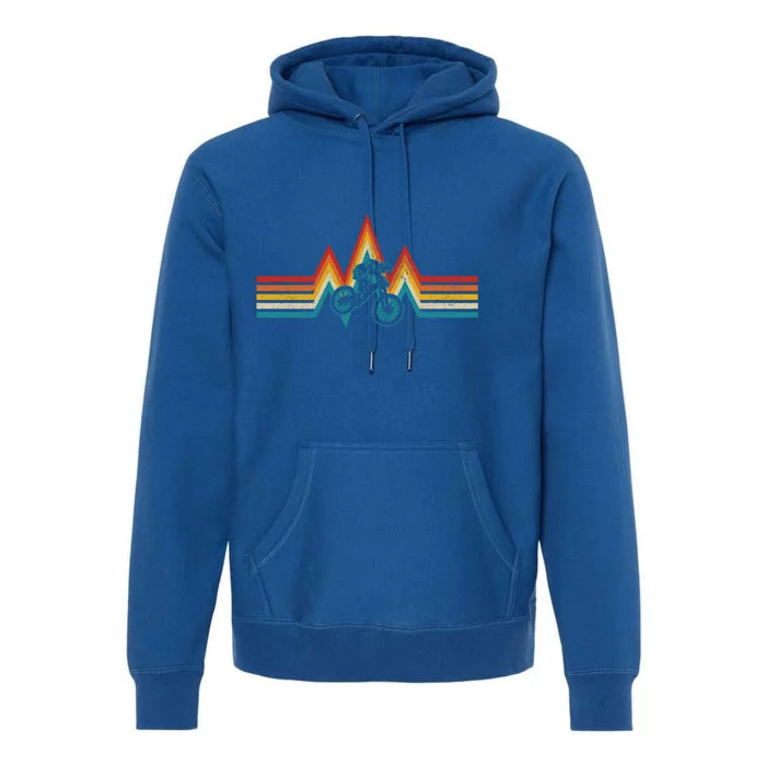 Mountain Bike Vintage Retro Downhill Biking Mtb Biker Gift Premium Hoodie