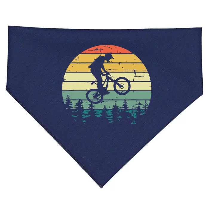 Mountain Bike Vintage Downhill Biking MTB Riding USA-Made Doggie Bandana