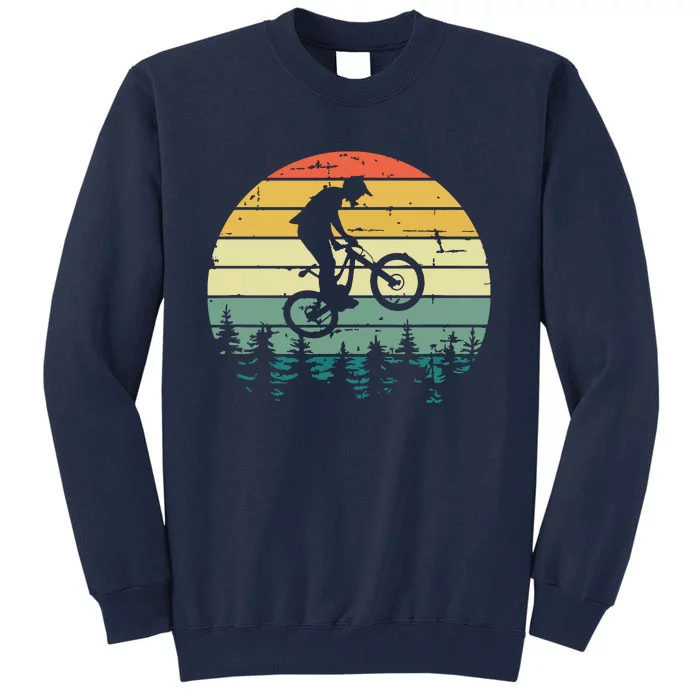 Mountain Bike Vintage Downhill Biking MTB Riding Tall Sweatshirt