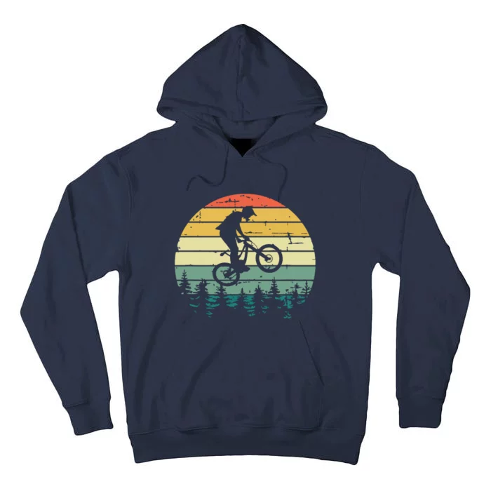 Mountain Bike Vintage Downhill Biking MTB Riding Tall Hoodie