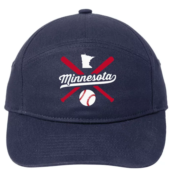 Minnesota Baseball Vintage State Pride Love City 7-Panel Snapback Hat