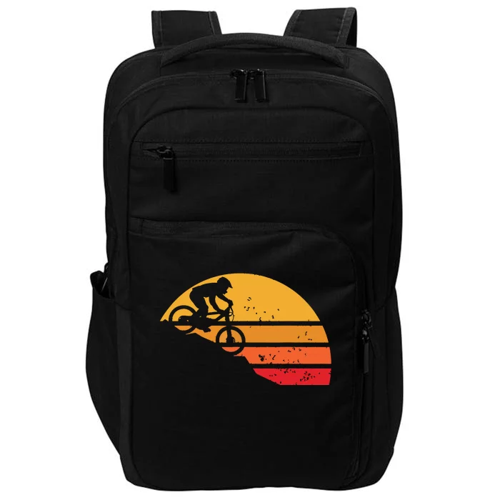 Mountain Bike Vintage MTB Downhill Biking Cycling Biker Gift Impact Tech Backpack