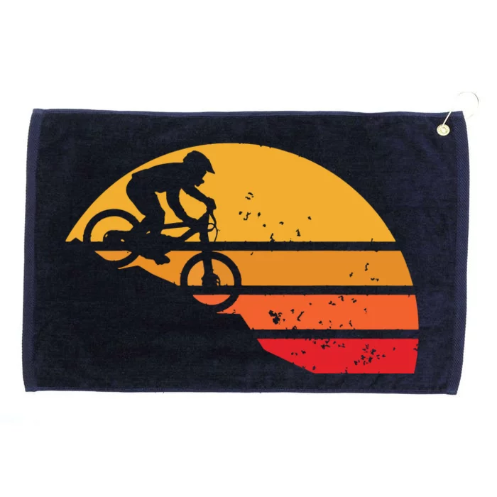 Mountain Bike Vintage MTB Downhill Biking Cycling Biker Gift Grommeted Golf Towel