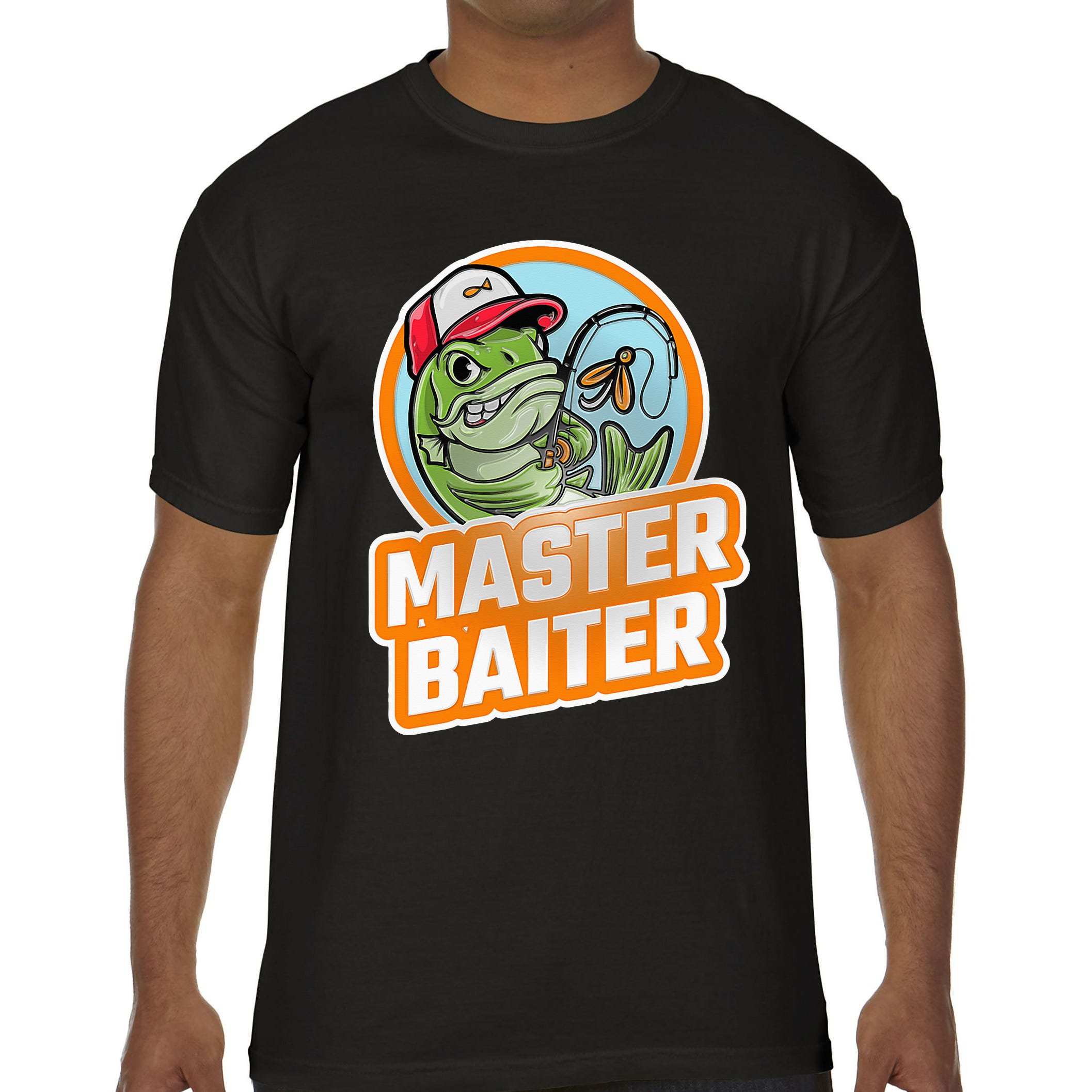 Master Baiter Vintage Bass Fishing Funny Angler Comfort Colors T-Shirt