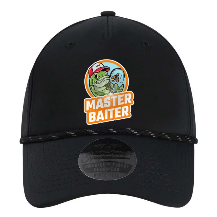 Master Baiter Vintage Bass Fishing Funny Angler Performance The Dyno Cap