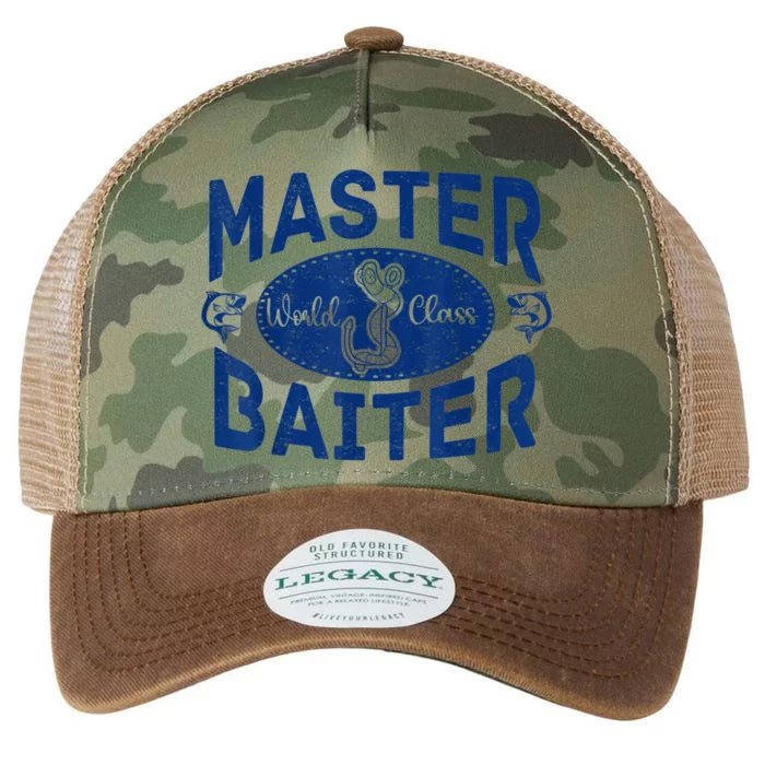 Master Baiter Vintage Bass Fishing Fisherman Men Funny Legacy Tie Dye  Trucker Hat