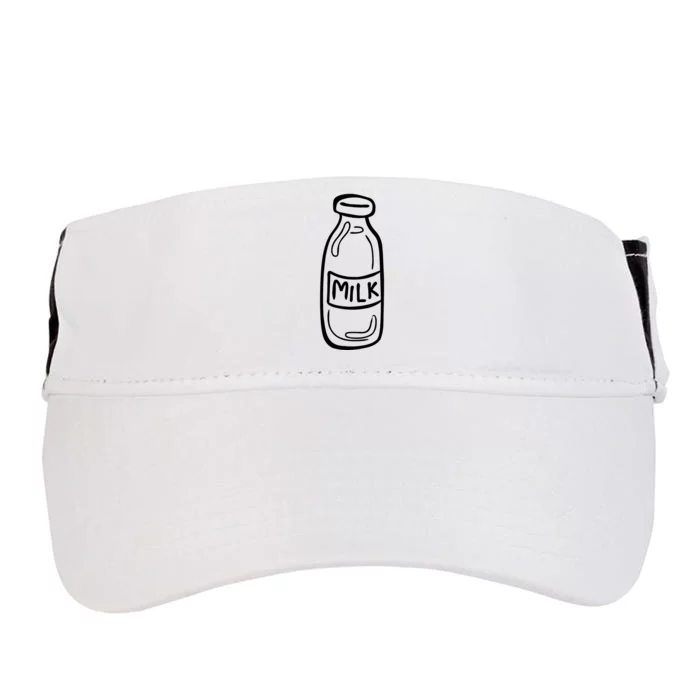 Milk Bottle With Milk Costume Shirt Adult Drive Performance Visor