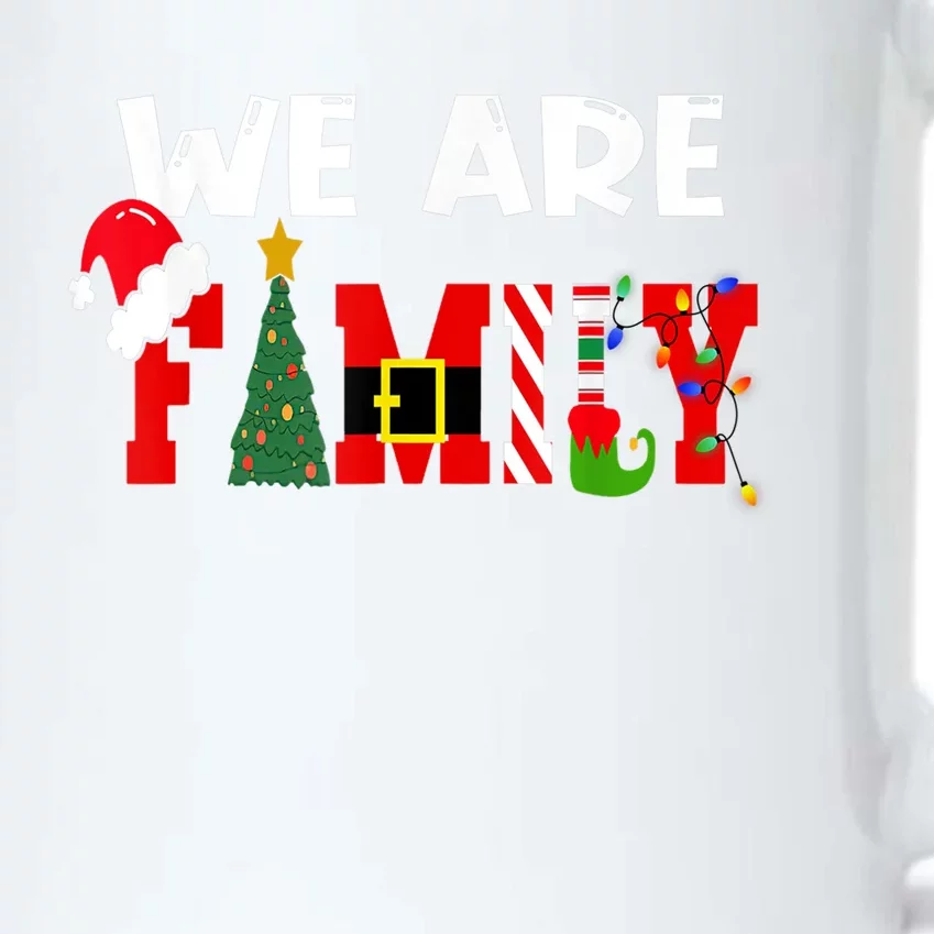 Merry & Bright We Are Family Christmas Matching Pajama Black Color Changing Mug