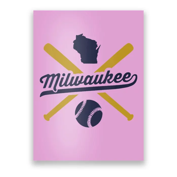 Milwaukee Baseball Wisconsin Pride Love City Poster