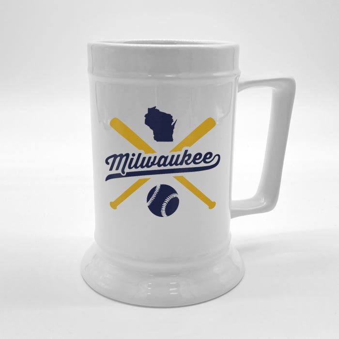 Milwaukee Baseball Wisconsin Pride Love City Front & Back Beer Stein