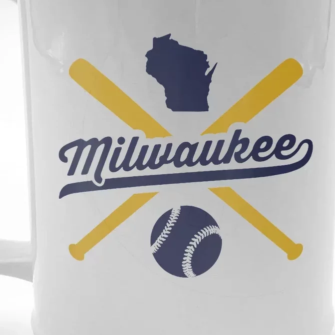 Milwaukee Baseball Wisconsin Pride Love City Front & Back Beer Stein