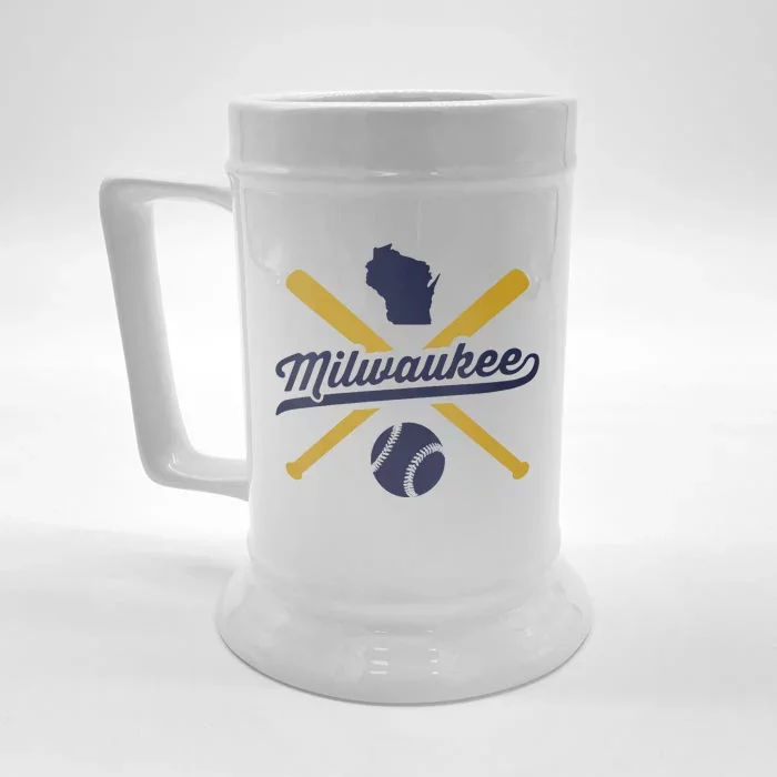 Milwaukee Baseball Wisconsin Pride Love City Front & Back Beer Stein