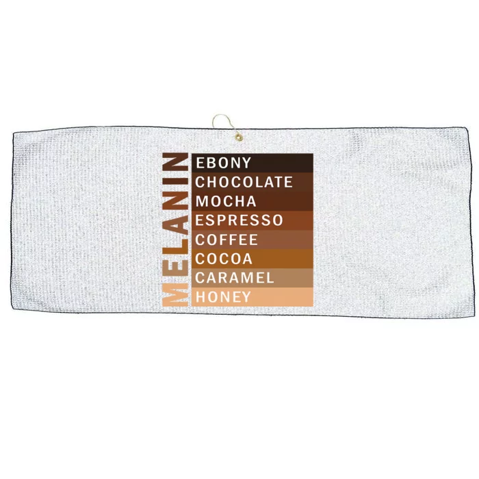 Melanin Black Women Poppin Brown Skin Black Girl Magic Large Microfiber Waffle Golf Towel